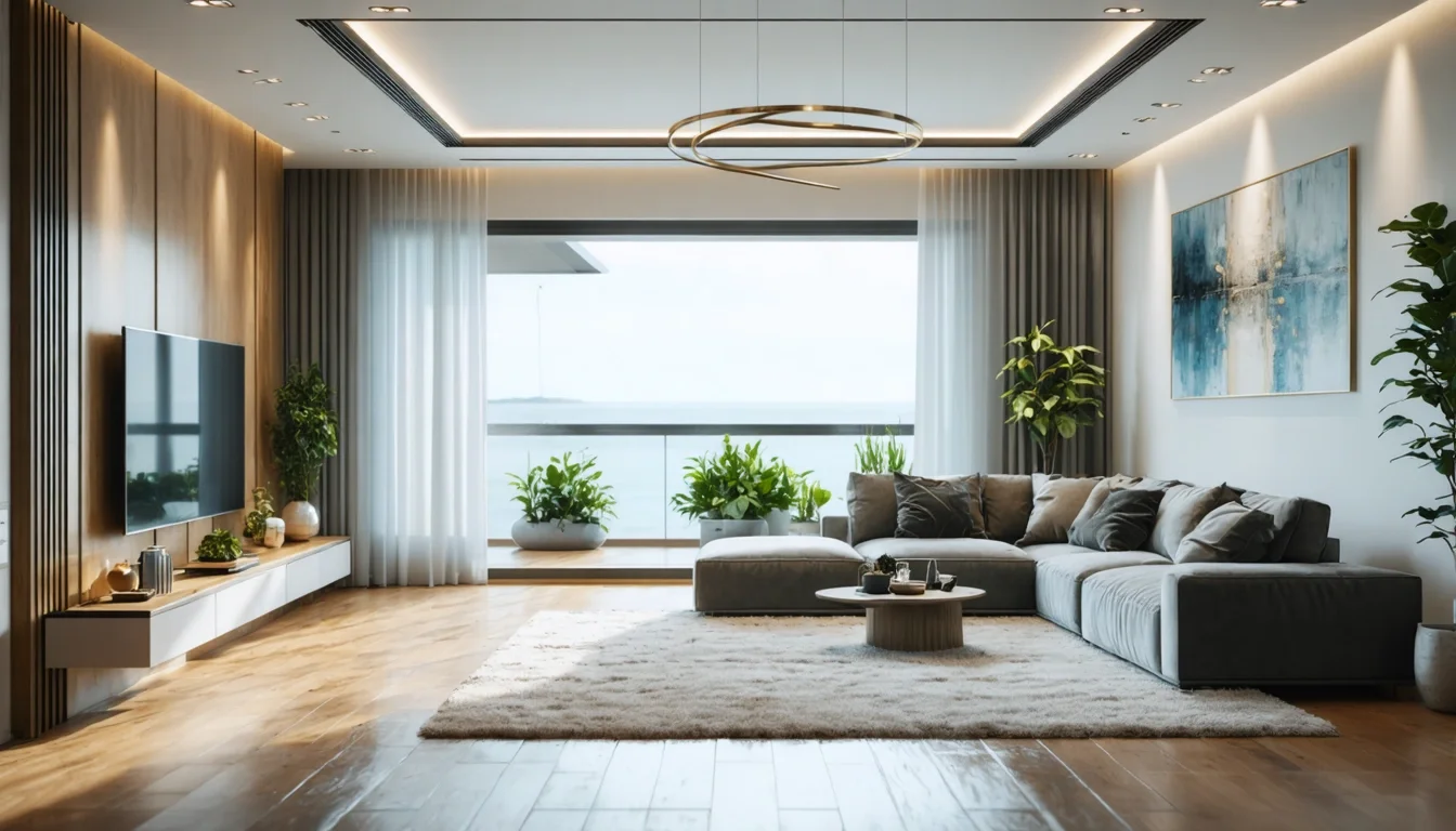 Sparkling clean living room