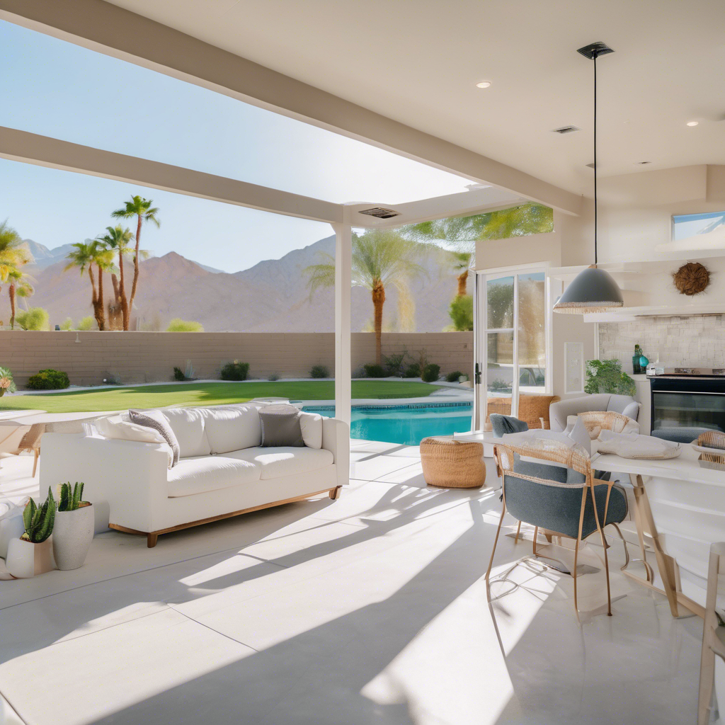 A clean and well-maintained palm desert airbnb - airbnb cleaning frequency by Poppy House Cleaning